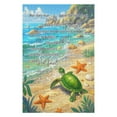 thumbnail image 3 of 1000 Piece Wooden Puzzle – Turtle Beach Scene with Inspirational Quote – Calming Jigsaw for Mental Wellness and Beautiful Coastal Decor, 3 of 8