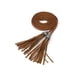 thumbnail image 1 of Cinturones delgados trenzados con flecos para mujeres Inspire Chic, marrón, 132 cm/52 pulgadas, 1 of 7