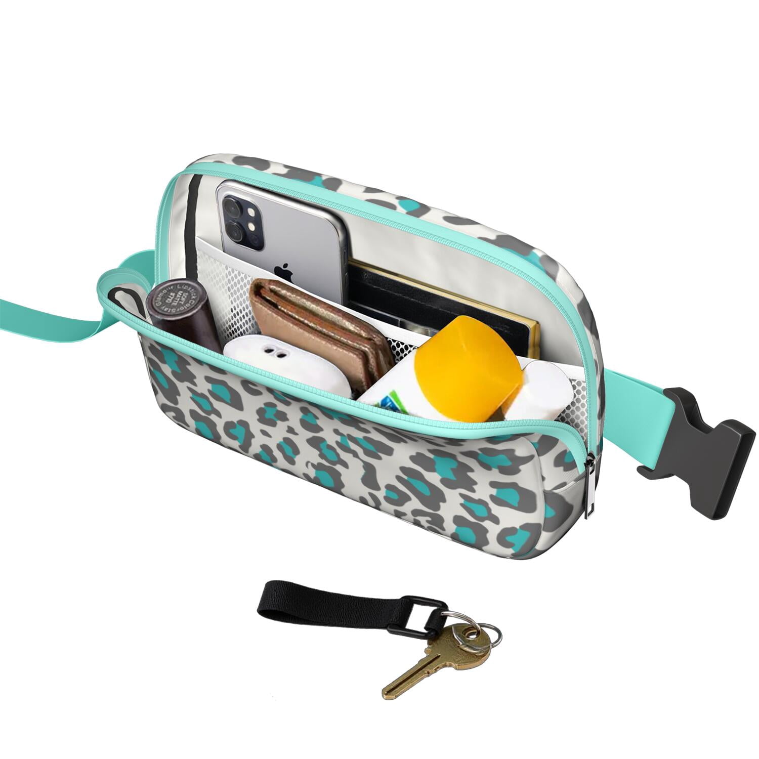 Classic Cheetah Print Fanny Pack – Fashionable Belt Bag with Romantic Texture & Retro Feel