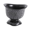 thumbnail image 2 of Taza de postre de cerámica, taza de ensalada, accesorio de fotografía portátil, tazón de ensalada de frutas, taza de té de base alta, vaso de pudín negro, 2 of 8