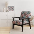 thumbnail image 2 of Designart "Peony Pastel Paradise I" Blue Floral Upholstered Accent Chair - Cottage Arm Chair For Living Room, 2 of 5