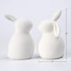 thumbnail image 5 of Set de 2 figuras decorativas de conejo blanco de cerámica, 5 of 9
