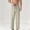 thumbnail image 5 of Eagokdc Stretch Pants for Men Casual Summer Loose Exercise Drawstring Jogging Big And Tall Pant With Pockets Size S-4XL, 5 of 7