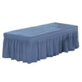 thumbnail image 1 of veasfak Jupe de Table de Massage avec Trou pour le Visage 21 Pouces de Chute Bleu, 1 of 6