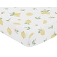thumbnail image 2 of Lemon Floral Fitted Crib Sheet by Sweet Jojo Designs, 2 of 6