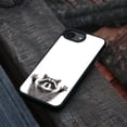 thumbnail image 4 of WIRESTER Shockproof Soft Rubber Cover Case for Apple iPhone 16e 6.1" 2025, Raccoon Hands Out, 4 of 5