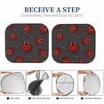 thumbnail image 6 of Xecao Red Ladybugs On Dark Background for Foldable Car Sun Shades (2-Pack) offer sun protection with an easy-fold design for convenient windshield shading., 6 of 7