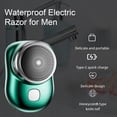 thumbnail image 2 of 1 Set Portable Mini Shaver for Men USB Rechargeable Wet Dry Use Low Noise High-Speed Electric Razor Set, 2 of 8
