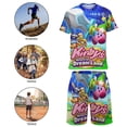 thumbnail image 4 of Boys Kirby Short Sleeve Mesh T-Shirt And Shorts Outfit Set Summer Clothes Set for Kids, 4 of 7