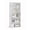 White, variant on XC  Bookshelf, 5-Tier Open Bookcase With Adjustable Storage Shelves, Floor Standing Unit, 9.4"D X 23.6"W X 52.7"H, Rustic Brown, White
