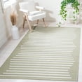 thumbnail image 2 of SAFAVIEH Montauk Amadine Striped Cotton Area Rug, Light Green/Ivory, 5' x 8', 2 of 9