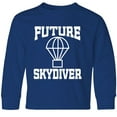 thumbnail image 3 of Inktastic Skydiving Future Skydiver Long Sleeve Youth T-Shirt, 3 of 5