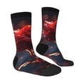 thumbnail image 4 of Yiaed Artistic Dewdrop Rose Print Great elasticity Crew Socks Sports socks for Men and Women, 4 of 5