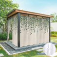 thumbnail image 6 of Outdoor Curtains for Patio Waterproof, Green Eucalyptus Leaves Outdoor Privacy Panels Grommet, Summer Botanical Weeping Rustic Blackout Outside Curtains for Porch/Cabana 54"x108", 2 Panels, 6 of 8