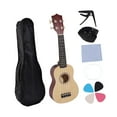 thumbnail image 3 of Ukulele para principiantes de 4 cuerdas mini niños Ukulele Guitar Compact Musical Instrument 21 '' para favores de fiesta preescolar de niños madera, 3 of 8