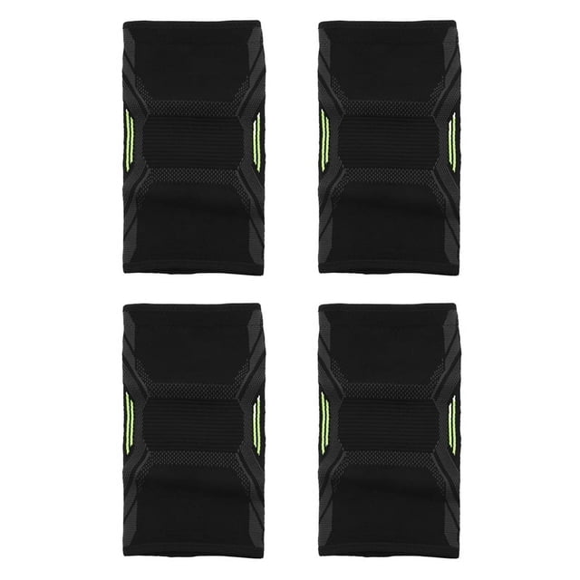 4X Rodillero Deportivo de Futbol Baloncesto Transpirable Apoyo Rodilleras de Alto Voleibol Proteccion Soporte de la Rodilla de Entrenamiento M