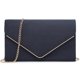thumbnail image 1 of Bolso de noche Dasein de terciopelo azul marino con detalles dorados para mujer, 1 of 6