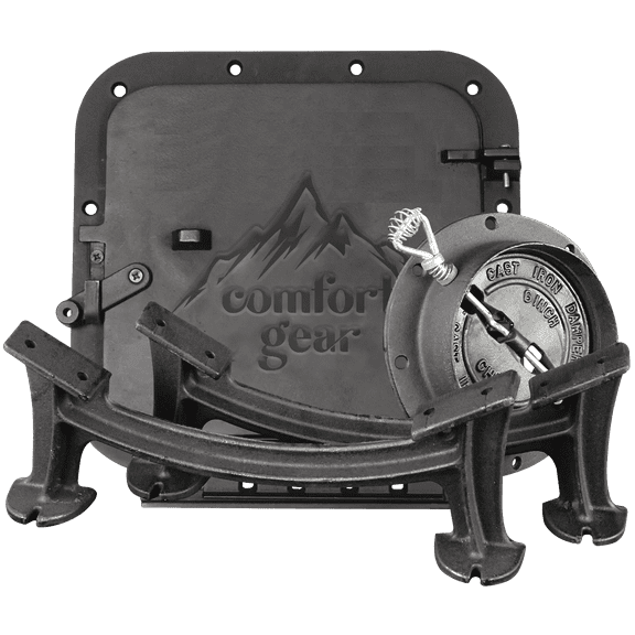 Comfort Gear Barrel Camp Stove Kit – Converts 36/55 Gallon Drum