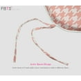 thumbnail image 6 of FBTS Prime 16x17 inch All-Weather Pink Houndstooth Outdoor Seat Pads, Pack of 4, 6 of 8