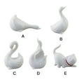 thumbnail image 6 of Esaierr Ceramic Small Ornaments, Ceramic White Porcelain Desktop Decoration Home Furnishings--Swan, 6 of 6