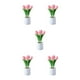 thumbnail image 3 of Lámpara elegante y llamativa Matsuzay 6 cabezas rosa brillo ajustable, 3 of 6