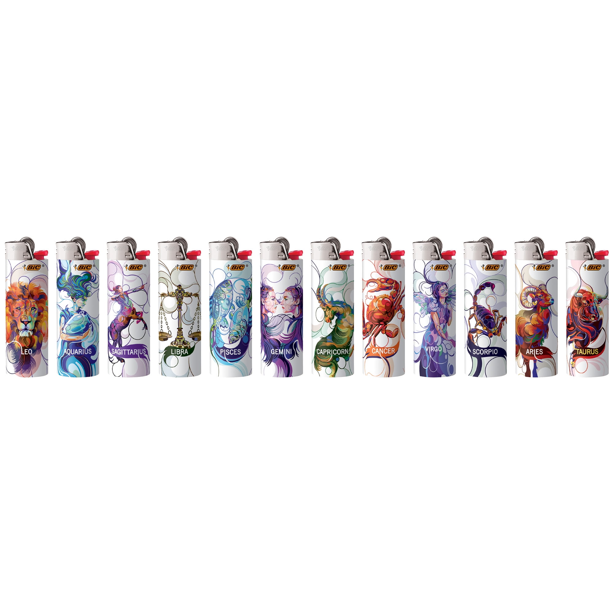 BIC Special Edition Astrology Series Lighters, 50-Count Tray