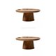 thumbnail image 1 of Soporte para pie de tarta de bandeja alta con pedestal de madera de 2 piezas, 1 of 10