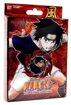 Naruto Card Game-Series 1-Sasuke-Strength Leaf-Bandai 
