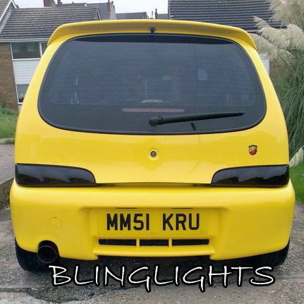 For Fiat Seicento 600 Tinted Smoked Taillamps Taillights Tail Lamps Lights Protection Overlays Film