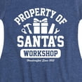 thumbnail image 3 of Instant Message - Property Of Santas Workshop Christmas - Toddler & Youth Girls Fit & Flare Dress, 3 of 5