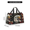 thumbnail image 3 of Disketp Retro American Eagle A Bolsa de Viaje Tipo Duffle, Bolso de Mano para Fin de Semana para Mujer, Bolsa de Gimnasio Ligera para Hombre, Esencial para Viajes, 3 of 7