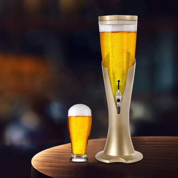 Modern Beer Tower Drink Dispenser 3L Ice Cold Mimosa Tower Drink Beverage Dispenser for Restaurants, Bars