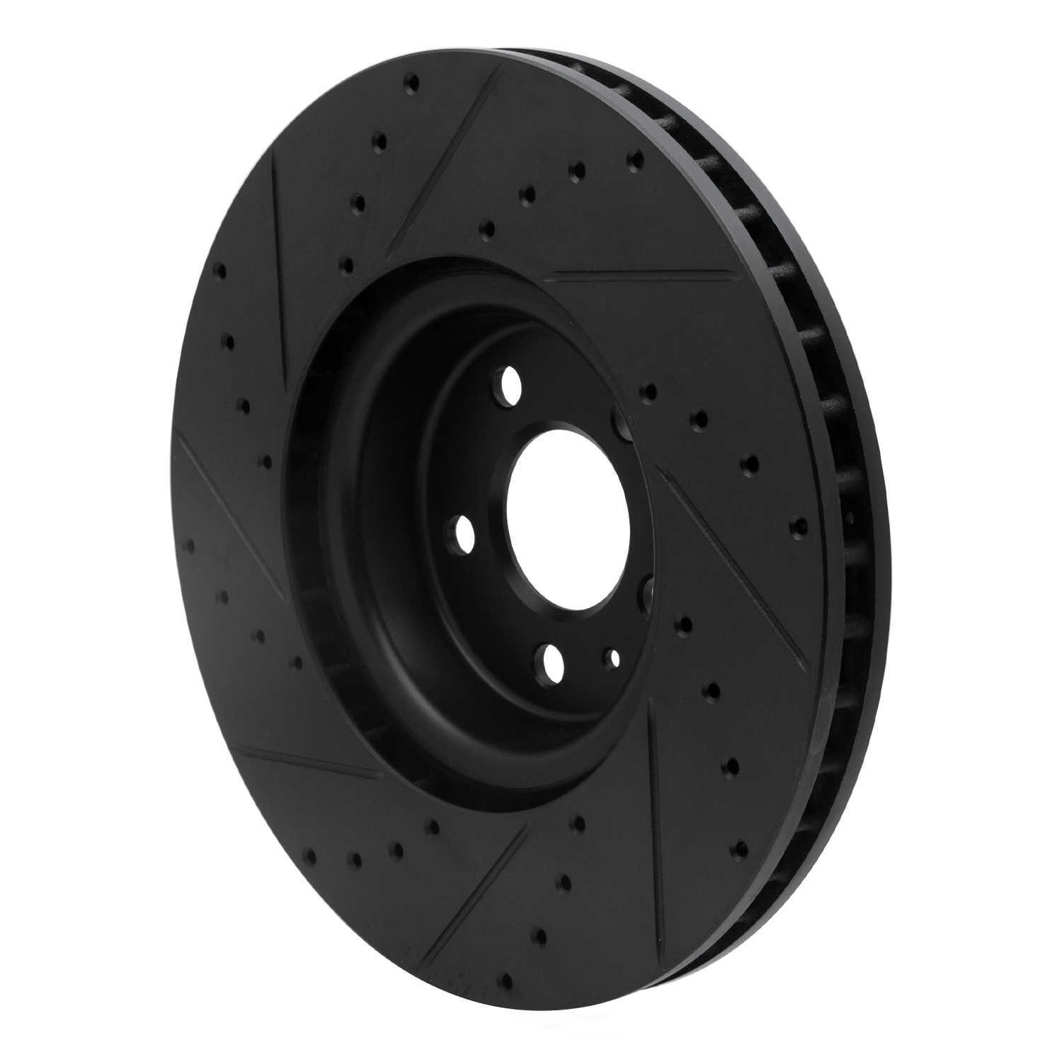 Dynamic Friction Company 633-73083R DFC Brake Rotor - Drilled And Slotted - Black