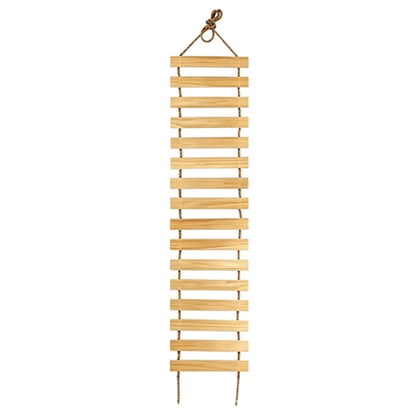 Wooden Cat Wall Ladder Hanging Cat Climbing Bridge Shelf Ladder Cat Wall Mounted Climber Stairway For Cat Shelves Indoor Cat Activity Play