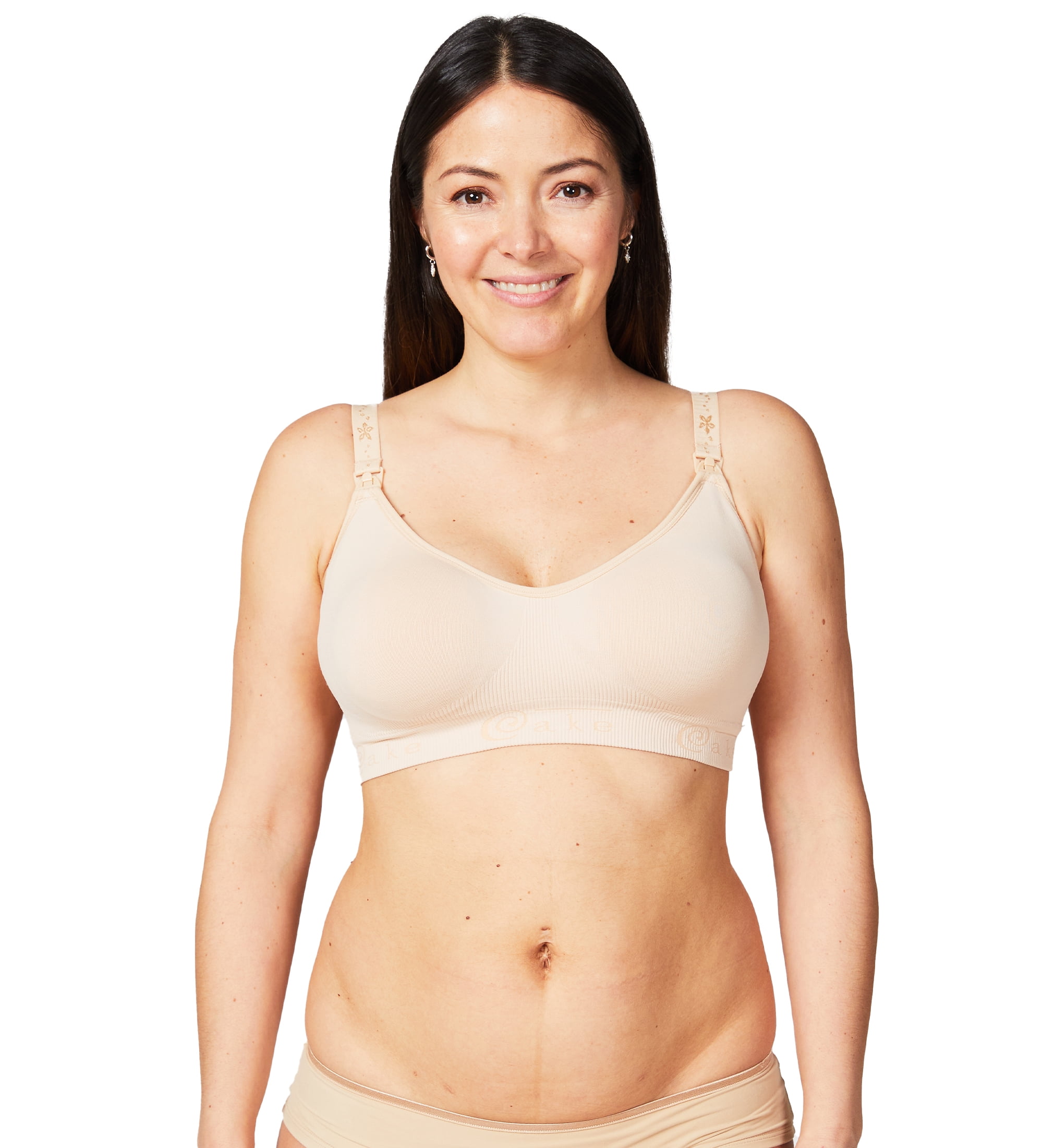 Cake Maternity Women's Maternity and Nursing Rock Candy Luxury Seamless Contour  Bra (with Removable Pads), Black, Small at  Women's Clothing store