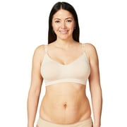 Cake Maternity Women's Maternity and Nursing Rock Candy Luxury Seamless Contour Bra (with removable pads), Beige, Large