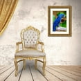 thumbnail image 3 of Engelbrecht, Jim 17x24 Gold Ornate Wood Framed with Double Matting Museum Art Print Titled - Hyacinth Macaw, 3 of 4