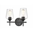 thumbnail image 4 of ML Lighting 9702-MB Transitional Two Light Vanity from Ashford Collection Finish, Matte Black, 4 of 4