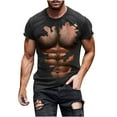 thumbnail image 6 of ALLLIST Workout Tops Crew Neck Black Short Sleeve Muscle Printed Gift Graphic T-Shirts Loose Classic Tee for Men, 6 of 6