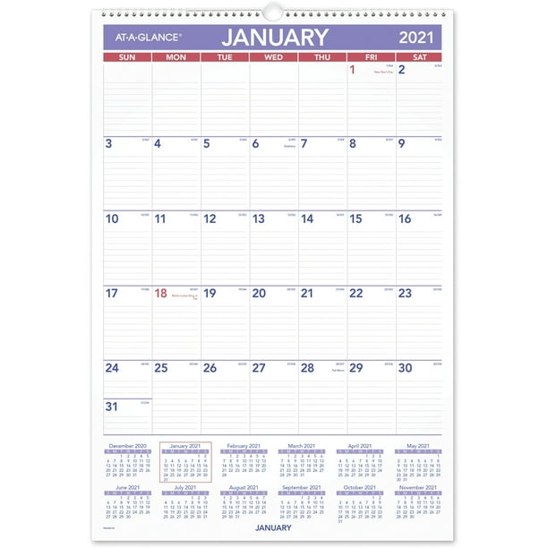 Writeon/Wipeoff Laminated Monthly Wall Calendar