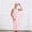 Pink, variant on Women's Sleeveless Terry Towel Bath Wrap Dress, Quick Dry Absorbent Shower Robe with Pocket Gray Free Size