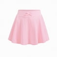 thumbnail image 5 of UAYOTSE Girls Cotton Skirts Size 10-12, School Uniform Summer Elastic Waist Casual Pleated Skirts,Sizes 5-6 Years, 5 of 6