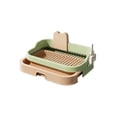 thumbnail image 2 of Aoznliie Dog Potty Tray, Indoor Pet Toilet with Drawer & Splash Guard, Removable Grid and Scoop for Small Medium Dogs, Easy Clean, 20.1x14.6x5.9 in, 2 of 6