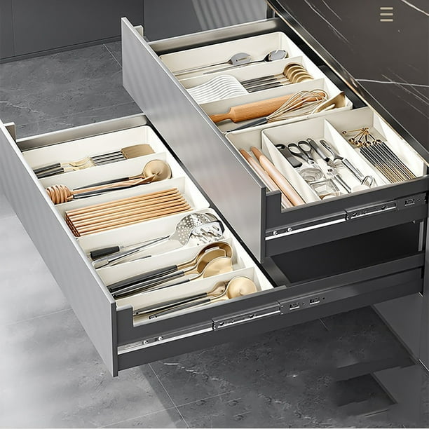Cajones Organizados, Vendas y Cocina, Diseño Multicompartimento, Base Antideslizante y Ahorra Espacio, Elegante y Versátil, Duradero y Desmontable, Juego de 1 Pieza.