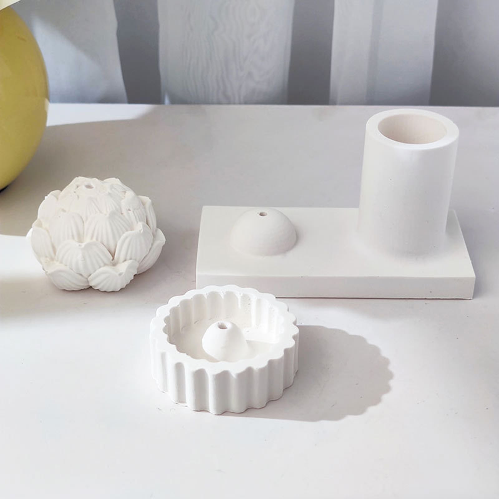 Candlestick Resin Mold Flower Epoxy Casting Silicone Molds for Holder Home Table Decorations