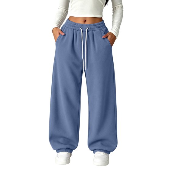 Mitankcoo Kids Jogger Sweatpants Drawstring Waist Cuffed Pants with Pockets for Casual Athletic Daily