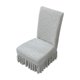 thumbnail image 2 of Cubierta de silla de comedor con falda, cojín de respaldo, cubierta de silla de comedor integrada, cubierta de silla de comedor Qingteng con falda - Gris claro, 2 of 6