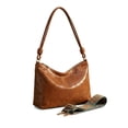 thumbnail image 3 of LAVA Medium Hobo Bag Vintage Soft Crossbody Bag Retro PU Shoulder Bag Women Fashion Handbag Tote Purse (Brown), 3 of 8