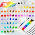 thumbnail image 2 of 60 Colores Marcadores Acrílica Pincel Plumones Punta Pincel estuche Malubero Blanco, 2 of 5