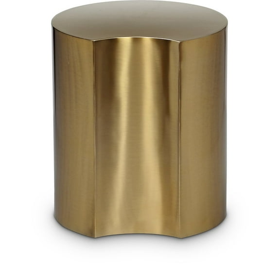 Meridian Furniture Dimple Gold Iron Metal End Table